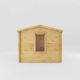 Mercia 4 X 3 M Reverse Apex Log Cabin - 19 mm - Timber - L313.3 X W402.8 X H259.5 Cm - Brown - thumbnail 3