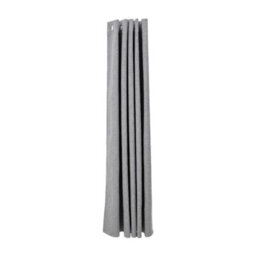Living And Home Light Gray 2-Piece Blackout Double-Sided Linen/linen Faux Linen Curtains, 117Cm X 183Cm - thumbnail 2