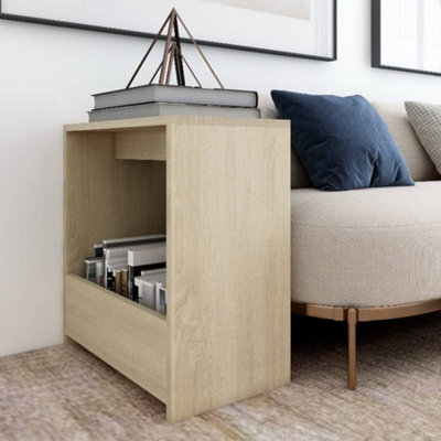 Vidaxl Side Table Sonoma Oak 50X26X50 Cm Engineered Wood - image 1