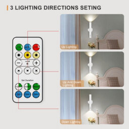Harper Living 2 Packs Battery Operated Wall Lights With Motion Sensor, Rechargeable Wall Lamp Indoor,  Led Wall Sconce, White - thumbnail 6