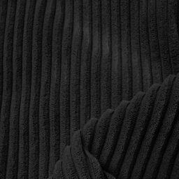 rucomfy Beanbags Rucomfy Indoor Jumbo Cord Bean Bag Footstool - Black Cube Pouffe - thumbnail 3