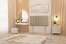 Somnior Beds Somnior Alexas Divan Bed Set With Midnight Pocket Sprung Mattress And Headboard Beige Linen - thumbnail 5