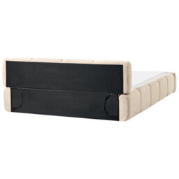 Beliani Bed Fabric Orville 160 X 200 Cm (Eu King Size) Taupe - thumbnail 6