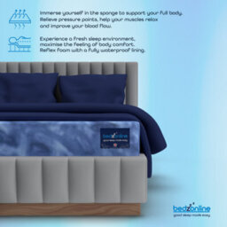 Bedz Online Bedzonline 15Cm Waterproof Memory Foam Mattress, 5-Zone Orthopaedic Support, 3Ft Single (90X190Cm) - thumbnail 7