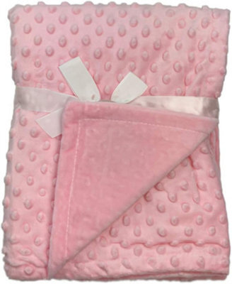 Woodside Home Living Fleece Baby Blanket - Pink - image 1