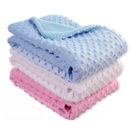 Woodside Home Living Fleece Baby Blanket - Pink - thumbnail 2