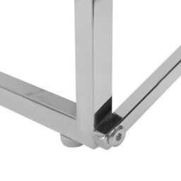 Beliani Coffee Table Emporia Tempered Glass Marble/ Silver - thumbnail 6