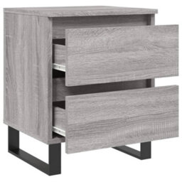 Berkfield Bedside Cabinet Grey Sonoma 40X35X50 Cm Engineered Wood - thumbnail 6