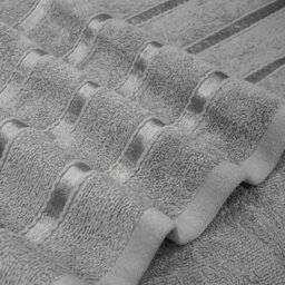 Casabella Towels Set, 8 Pc Towels For Bathroom, 100% Cotton, 2 Bath Towels, 2 Hand Towels, 4 Face Cloth, Grey - thumbnail 5