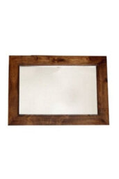 Southborough Deep Walnut Dark Mango Wood Frame Mirror - thumbnail 2