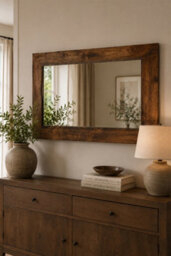 Southborough Deep Walnut Dark Mango Wood Frame Mirror