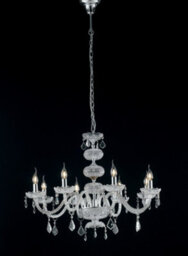 Luminosa Lighting Luminosa Incanto 8 Light Chandeliers Chrome, Crystal 83X79Cm - thumbnail 2