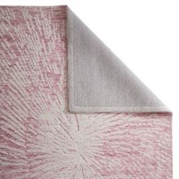 Burst Pink Ivory Wool Abstract Handmade Modern Easy To Clean Rug For Living Room And Bedroom-160Cm X 230Cm - thumbnail 5