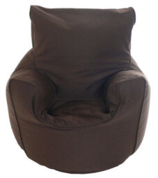 Bean Lazy Cotton Twill Chocolate Bean Bag Arm Chair Toddler Size