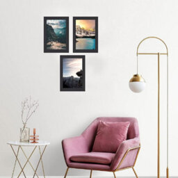 Pack Of 12 A4 Photo & Certificate Frames - Wall Hanging & Desk Mountable Picture Frame Plain 21Cm X29.7Cm (Black) - thumbnail 9