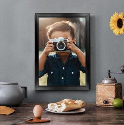 Pack Of 12 A4 Photo & Certificate Frames - Wall Hanging & Desk Mountable Picture Frame Plain 21Cm X29.7Cm (Black) - thumbnail 7