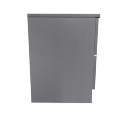 Fwstyle Tunis Grey 2 Drawer Bedside Table Chest (H) 47Cm (W) 40Cm (D) 39Cm - thumbnail 5