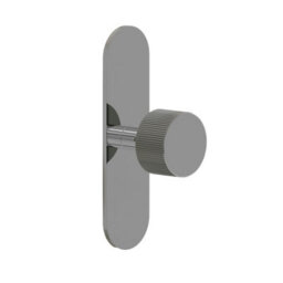 Royal Bathrooms Henley 600mm Gloss White Floor Standing Vanity Unit 2 Door With Undrilled Carrara White Top & Chrome Knob - thumbnail 7