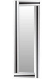 Mirroroutlet Dalton Black All Glass Dress Mirror 120 X 40 Cm - thumbnail 2