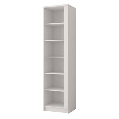 Arte Sleek White Matt Bookcase H1930mm W500mm D400mm - Versatile Storage For Modern Spaces - image 1