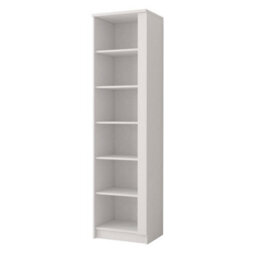 Arte Sleek White Matt Bookcase H1930mm W500mm D400mm - Versatile Storage For Modern Spaces - thumbnail 1