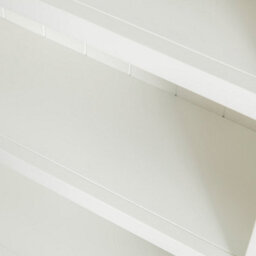 Farro White 5 Tier Narrow Bookcase - Painted With Oak Top - By Roseland Furniture - thumbnail 7