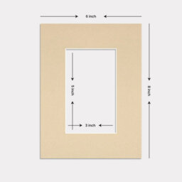 Ak Frames 8X6 Ivory Picture Mounts To Fit 5X3 Aperture Size - Mount Board Only (No Frame Included) - thumbnail 3