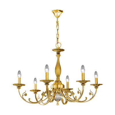 Luminosa Lighting Luminosa Pisani Multi Arm Chandeliers 6 Light French Gold - image 1