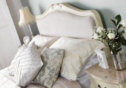 Statement Furniture Juliette French Style 4Ft6 Double Bed With Upholstered Headboard - Champagne - thumbnail 2