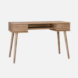 Sweeek - 2-Drawers Wooden Effect Desk  Madere Natural 120X55X76.5 Cm