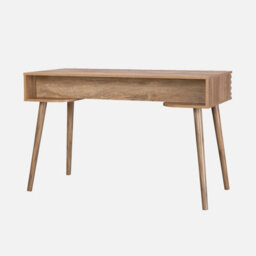 Sweeek - 2-Drawers Wooden Effect Desk  Madere Natural 120X55X76.5 Cm - thumbnail 3