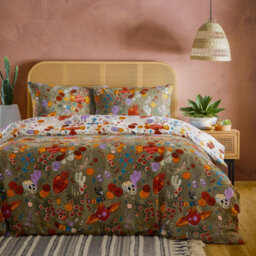 Furn. La Vida Festive Reversible Duvet Set, King, Multicolour - thumbnail 4