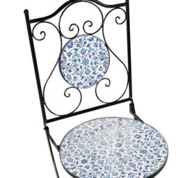 Beliani Set Of 2 Garden Chairs Chapeco Folding Metal Black - thumbnail 8