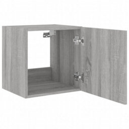 Berkfield Tv Wall Cabinets With Led Lights 2 Pcs Grey Sonoma 40.5X35X40 Cm - thumbnail 9