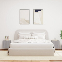 Berkfield Tv Wall Cabinets With Led Lights 2 Pcs Grey Sonoma 40.5X35X40 Cm - thumbnail 4