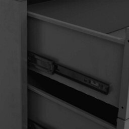 Walplus Industrial Drawer Cabinet Anthracite 78X40X93 Cm Metal - thumbnail 9