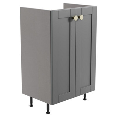 Ashford Matt Dusty Grey Shaker Freestanding Bathroom & Wet Room Base Unit (W)495mm (H)820mm - image 1