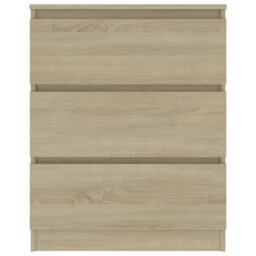 Berkfield Sturdy Sideboard Sonoma Oak 60X35X76 Cm Engineered Wood - thumbnail 4