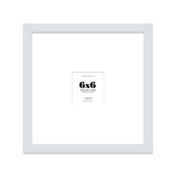 "6X6"" Light Grey Picture Frame - 6X6"" Square Frame With 2X2"" Mount For 6X6""/2X2"" Pictures Luxurious Style Wall Art, 1 Pack" - thumbnail 1