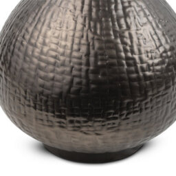Antique Bronze Bedside Table Lamp With Round Metal Base & Fabric Shade - 61Cm High For Living Room, Bedroom, Office Decor - thumbnail 2