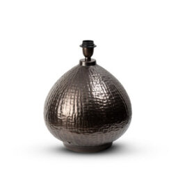 Antique Bronze Bedside Table Lamp With Round Metal Base & Fabric Shade - 61Cm High For Living Room, Bedroom, Office Decor - thumbnail 4