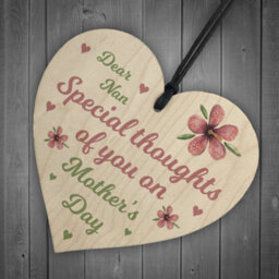 Red Ocean Nan Mothers Day Gift Wooden Heart Plaque Keepsake Mother's Day Gift For Nan - thumbnail 6