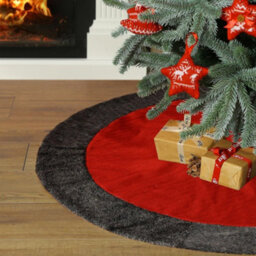 Dibor Red Nordic Xmas Christmas Tree Decoration Christmas Tree Skirt 90Cm - thumbnail 1