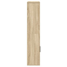 Berkfield Durable Bookcase Sonoma Oak 60X24X120 Cm Engineered Wood - thumbnail 5