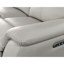 Aspire Kingsmere Power Recliner Armchair (1 Seater) In Real Leather, Pewter - thumbnail 5