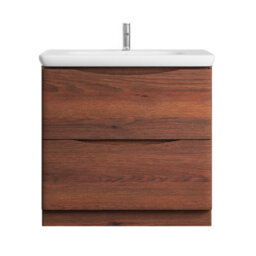 Plum&clay Eden Redwood Floorstanding Vanity Unit With Round Resin Basin (W)940mm - thumbnail 5