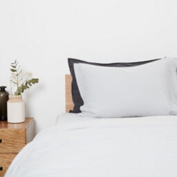 panda London Bamboo & French Linen Complete Bedding Set Silver Lining Grey - thumbnail 3