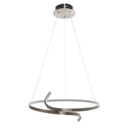 Anson Lighting Navarre Pendant Light Finished In Satin Nickel Plate And White Silicone - thumbnail 2