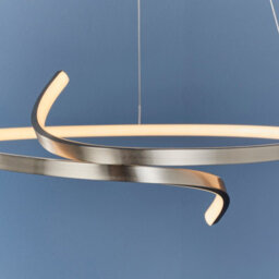 Anson Lighting Navarre Pendant Light Finished In Satin Nickel Plate And White Silicone - thumbnail 6