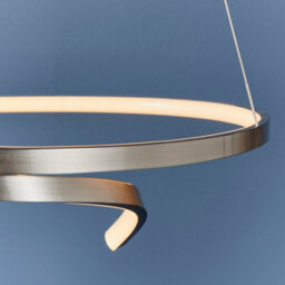 Anson Lighting Navarre Pendant Light Finished In Satin Nickel Plate And White Silicone - thumbnail 7